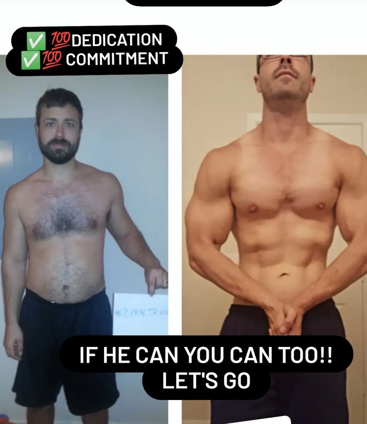 Before and after transformation — Marcus, 38 · Finance